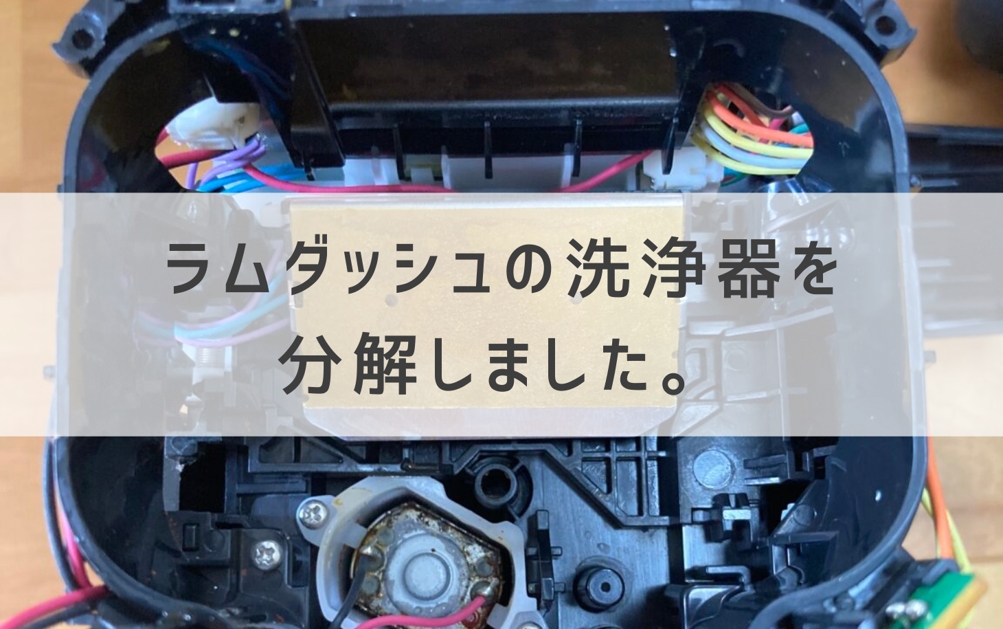 ラムダッシュ洗浄器を分解しました。 | とねりこや